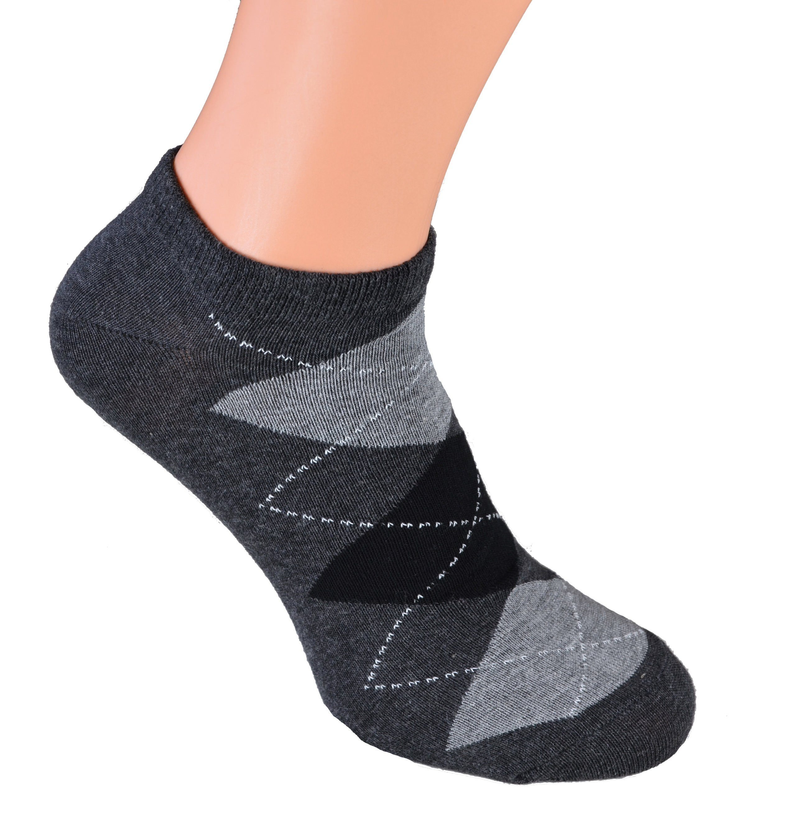 Cocain underwear Sneakersocken Bunte Kurze Herren Sneaker Socken Füsslinge Söckchen Baumwolle bunt (Spar-Set, 8-Paar) verschiedene Modelle - Baumwolle – Bild 4 von 5