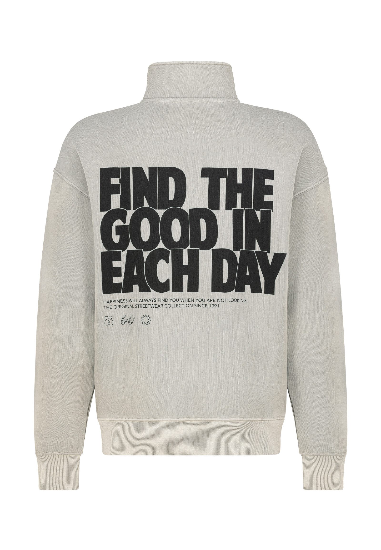 SUBLEVEL Sweatshirt Herren Pullover langarm mit Stehkragen Sweater, Sweatpu günstig online kaufen