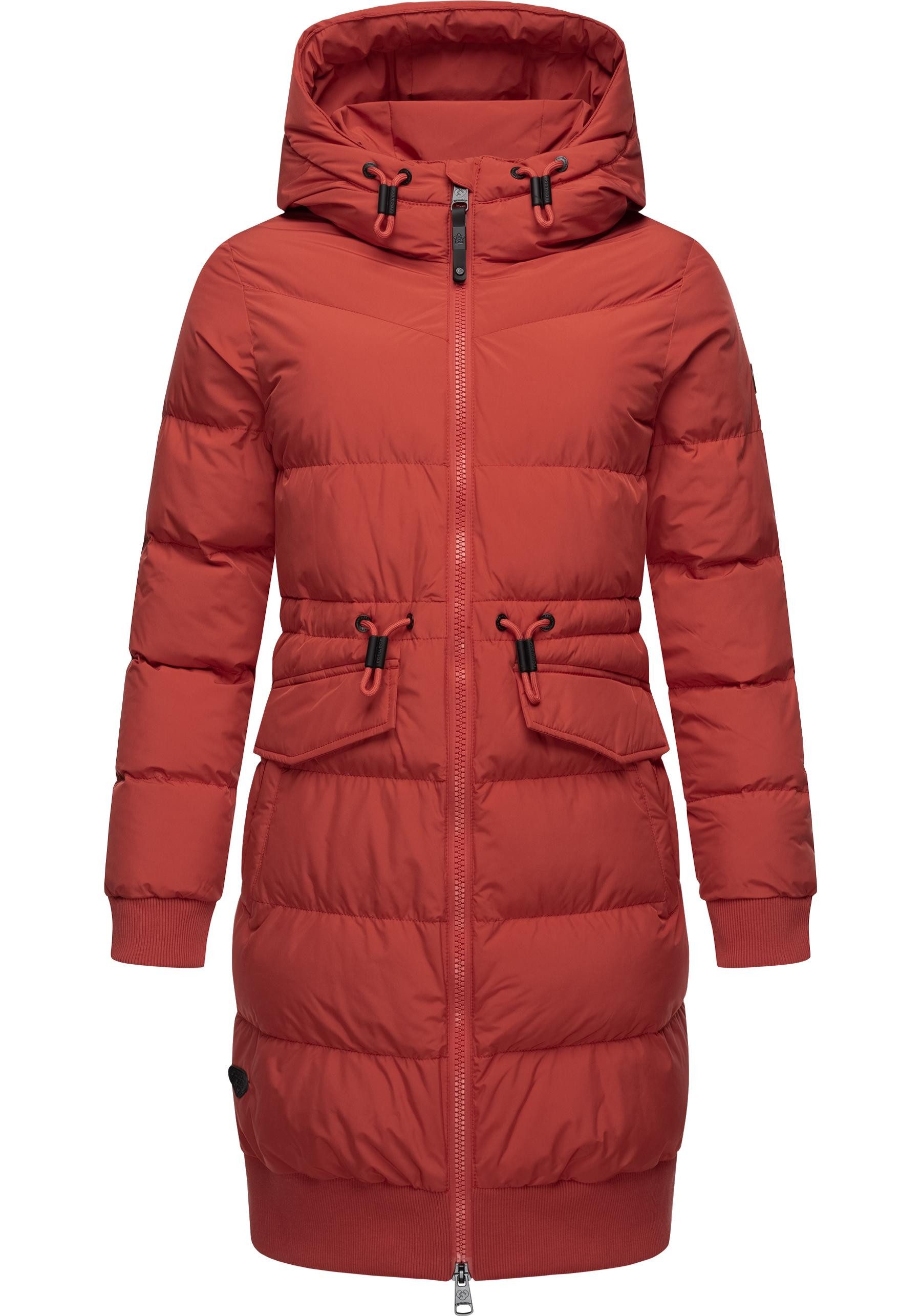 Ragwear Steppmantel Briosh Wasserdichter Damen Wintermantel mit Kapuze