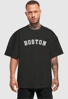 Merchcode T-Shirt Merchcode Herren Boston X Ultra Heavy Cotton Box T-Shirt (1-tlg)