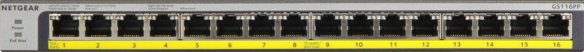 NETGEAR GS116PP Netzwerk-Switch