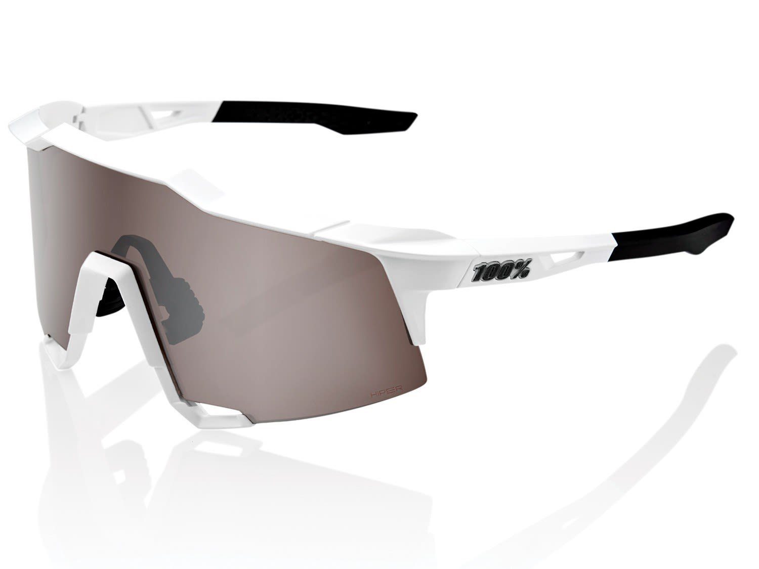 100% Sportbrille 100% Speedcraft Hiper Mirror Lens Accessoires Matte White - HiPER Silver Mirror