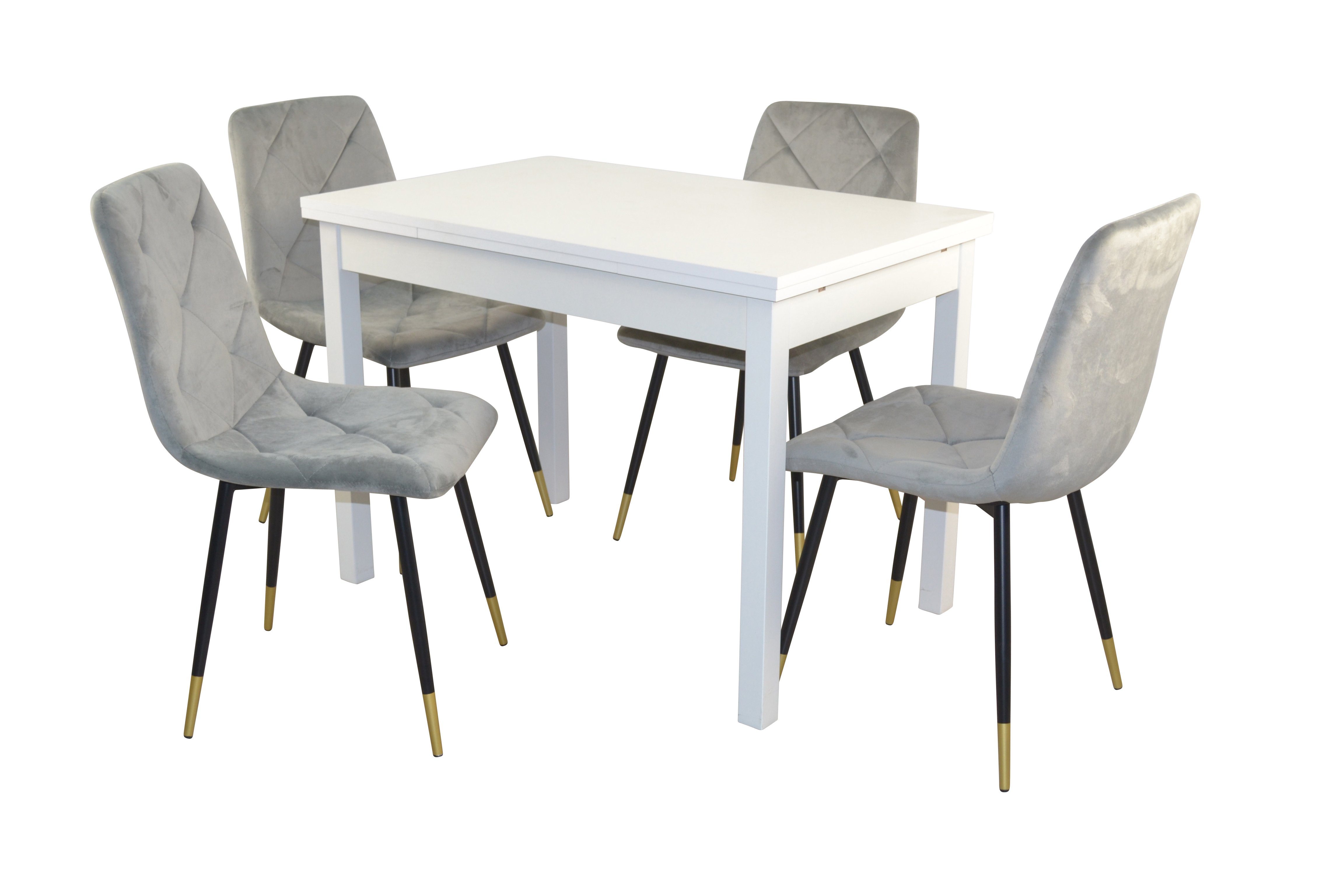 moebel-direkt-online Essgruppe 5teilige Tischgruppe bestehend aus Esstisch günstig online kaufen