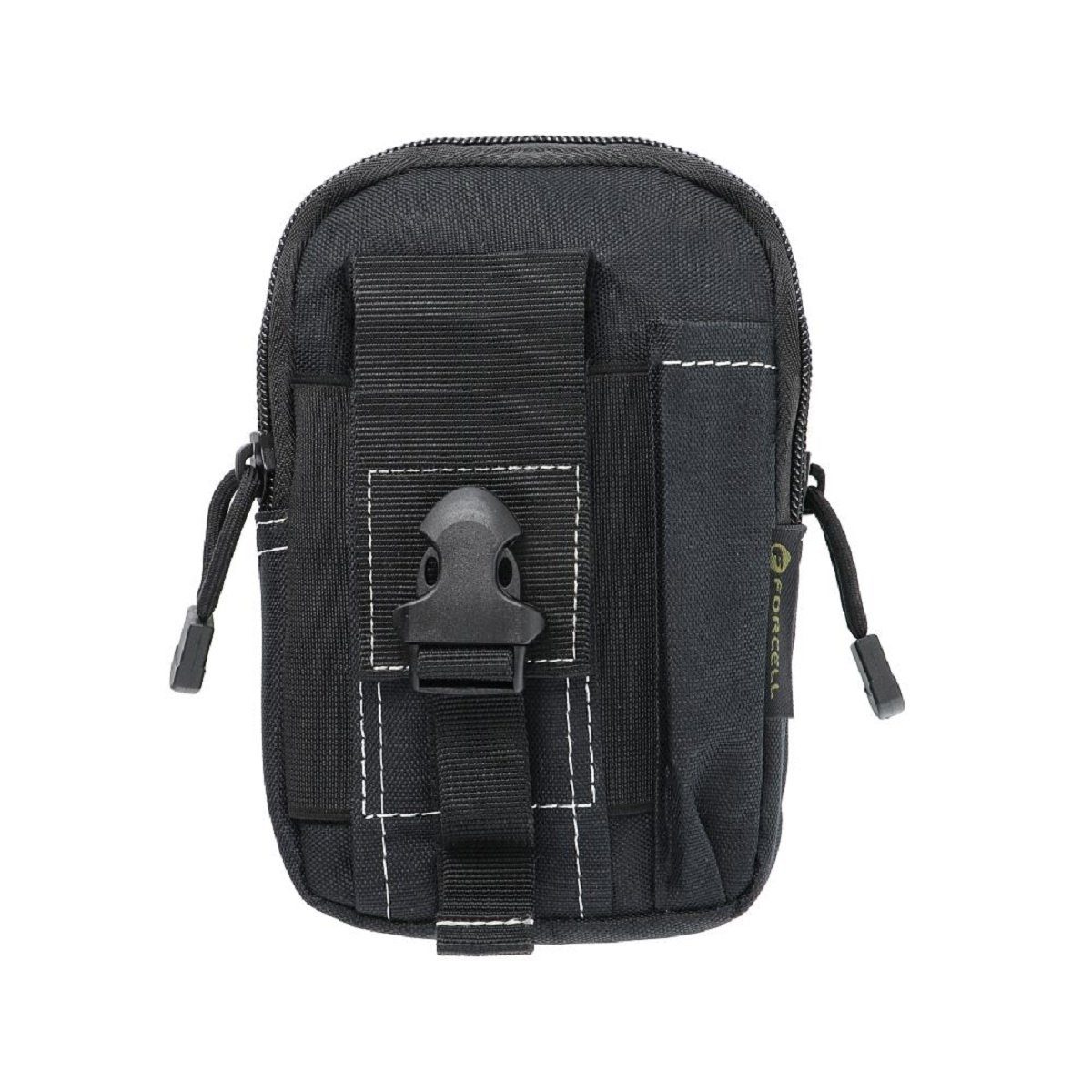 Forcell Wanderrucksack Tasche aus Nylonmaterial für Reisen oder Outdoor-Sportarten Schwarz