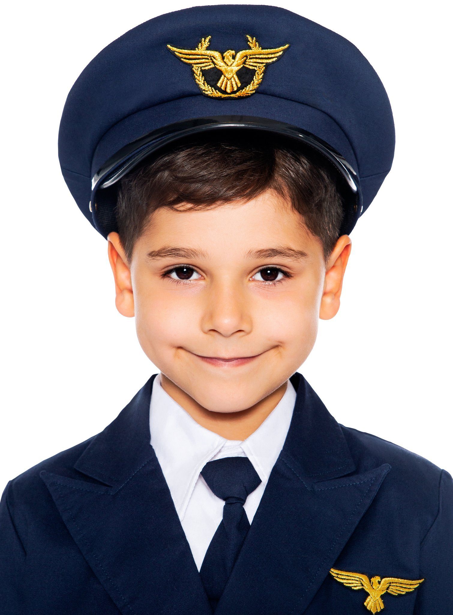 Kostüm Pilotenmütze für Kinder - Uniform Kostüm Zubehör