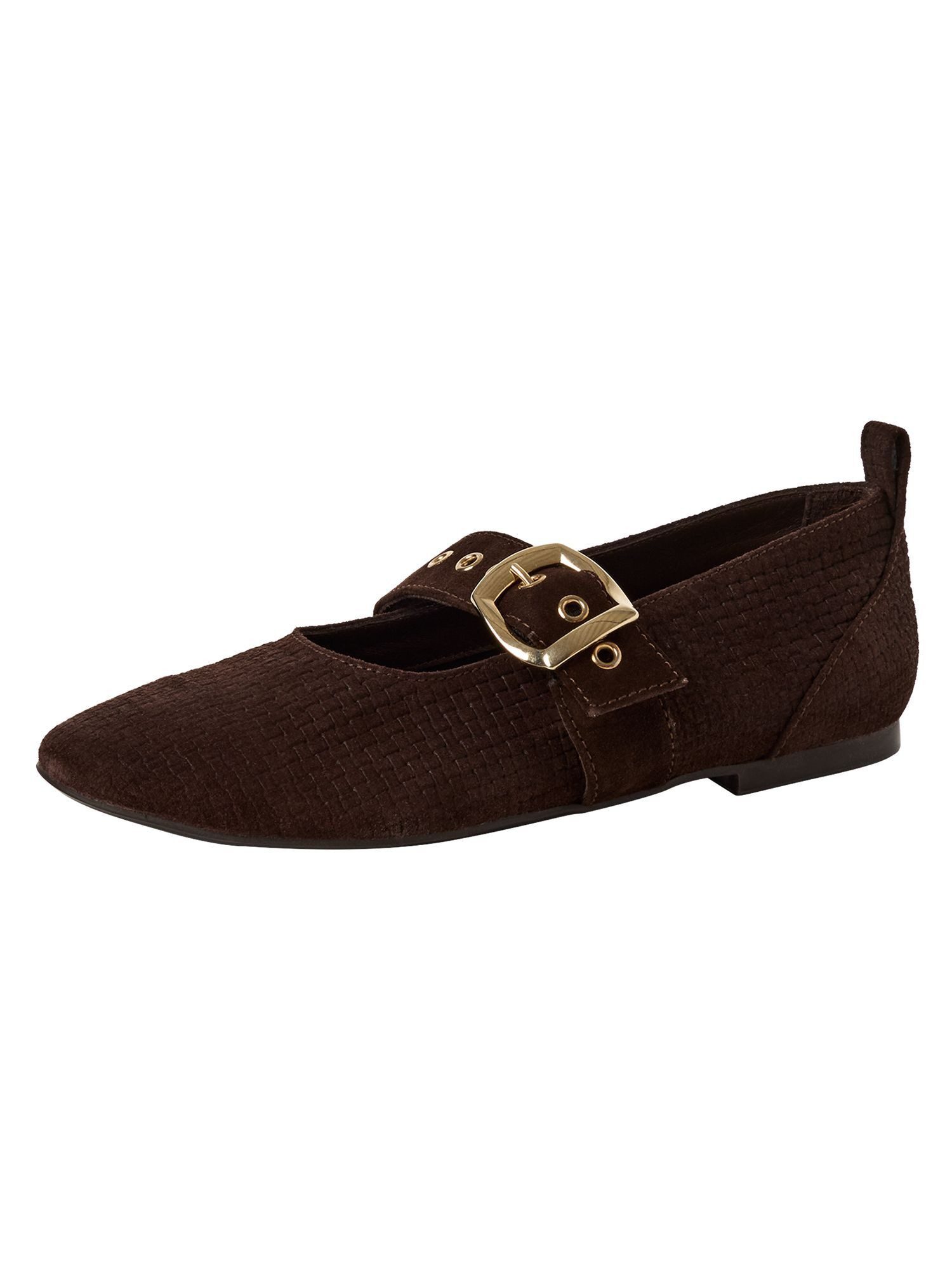 aus Leder kein Absatz 1-22101-46 Riemchenballerina