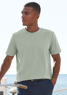 Beachtime T-Shirt (Packung, 2-tlg) Freizeitshirt mit Rundhals und Frontprint aus reiner Baumwolle