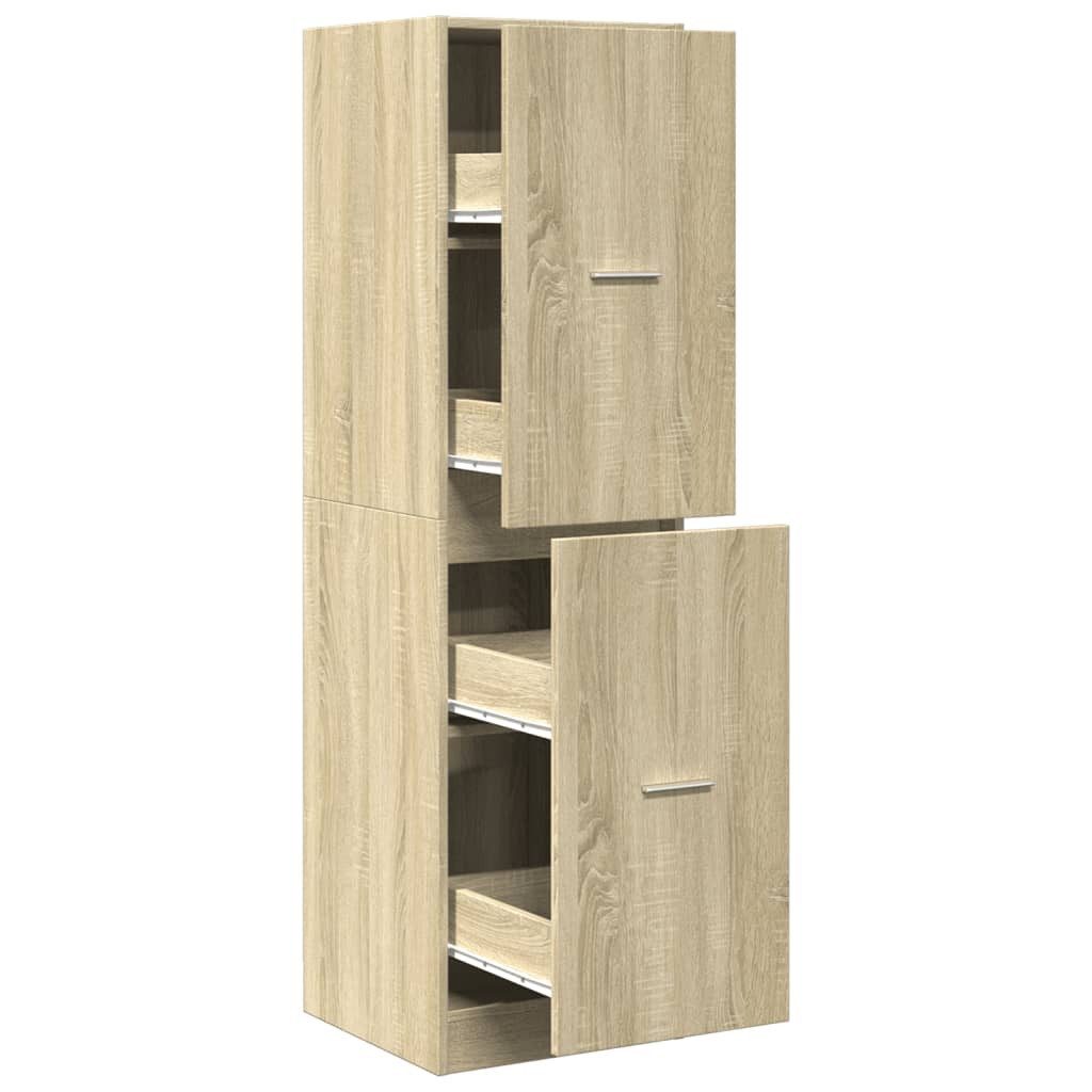 vidaXL Apothekerschrank 40 x 41 x 1445 cm Apothekerschrank Sonoma Eiche 40x41x144,5 cm Spanpla