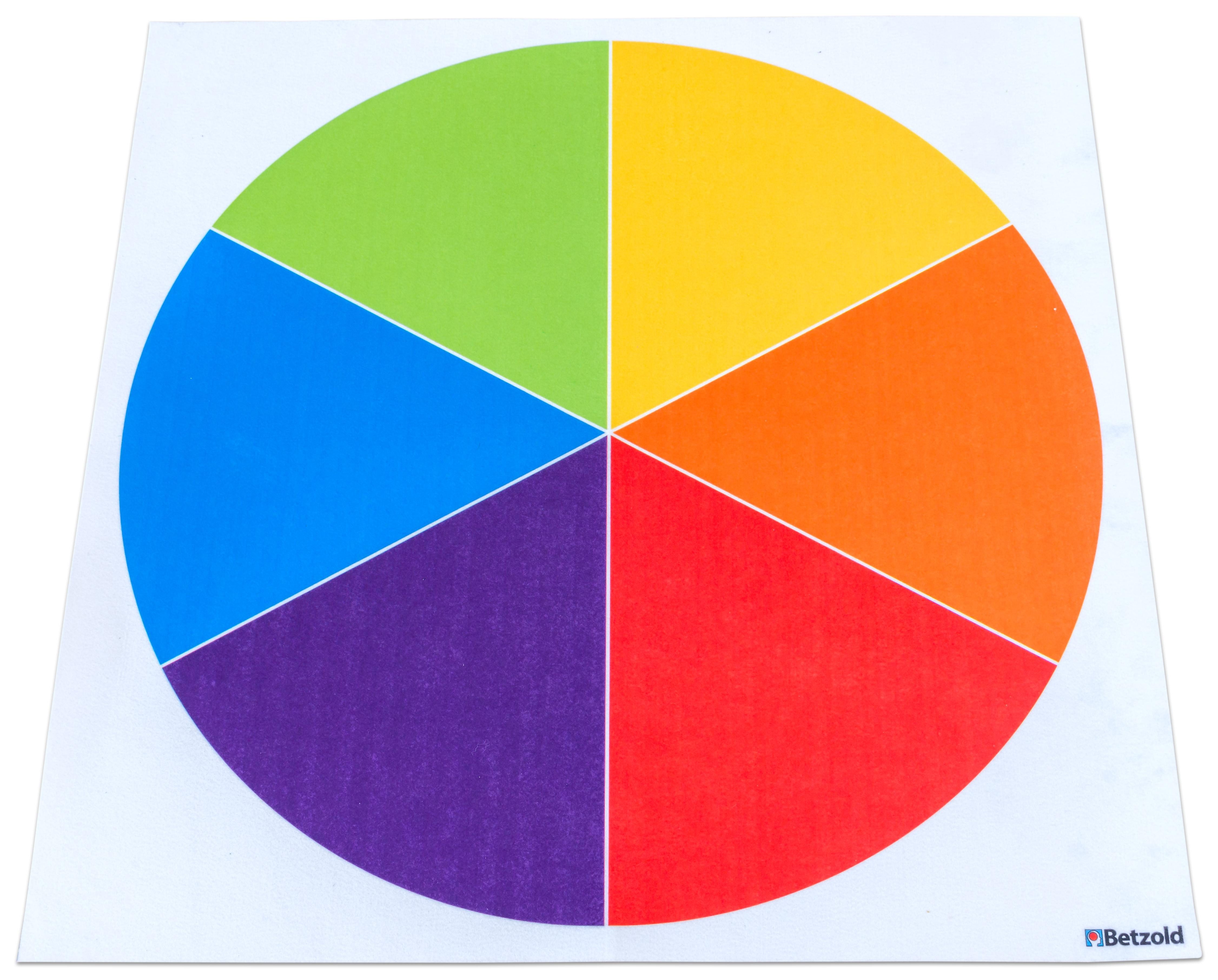 Betzold Kinderteppich Farbkreis-Teppich, Höhe: 50 mm