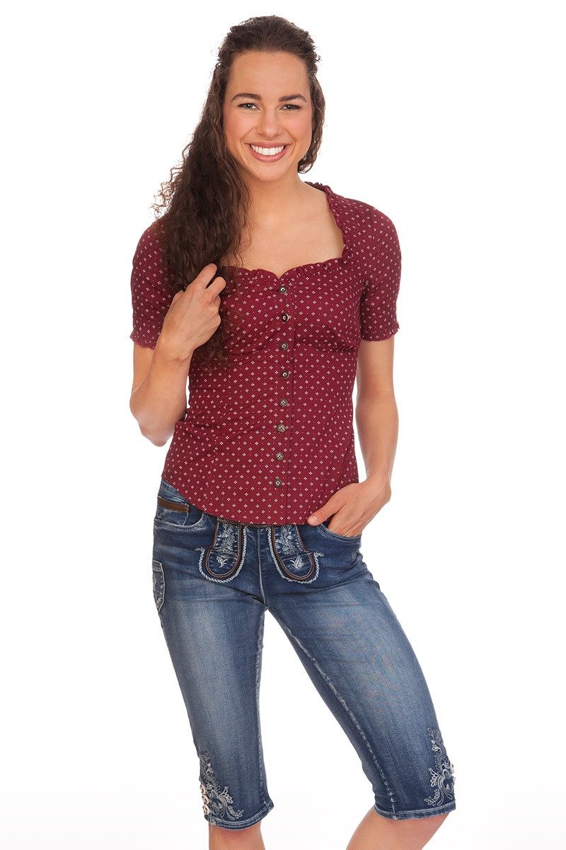 Trachtenbluse Trachtenbluse - NENITA-BRENDA - bordeaux