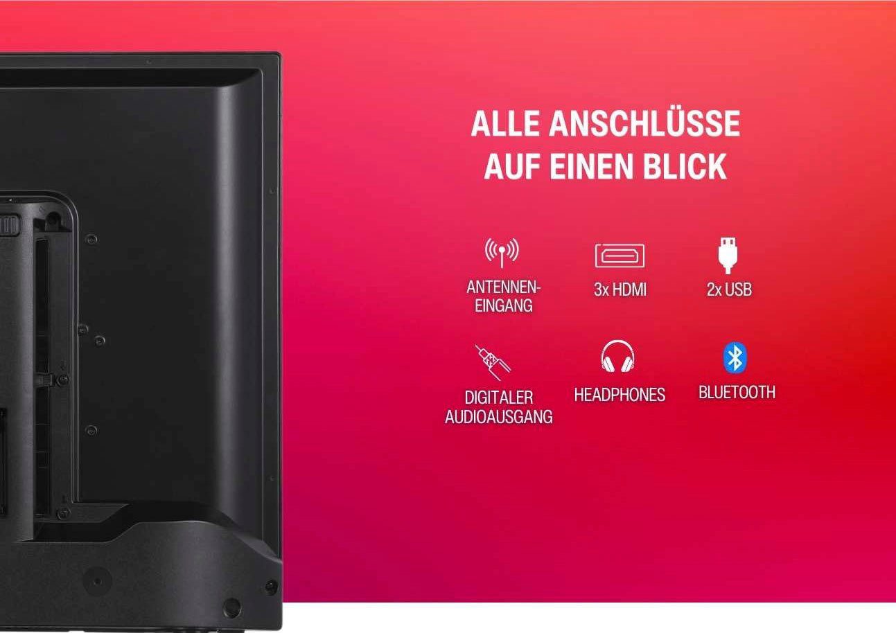 Ultra Assistent,Android-TV) Telefunken Zoll, 4K Atmos,USB-Recording,Google (126 cm/50 Dolby Android LED-Fernseher D50V950M2CWH HD, Smart-TV, TV,