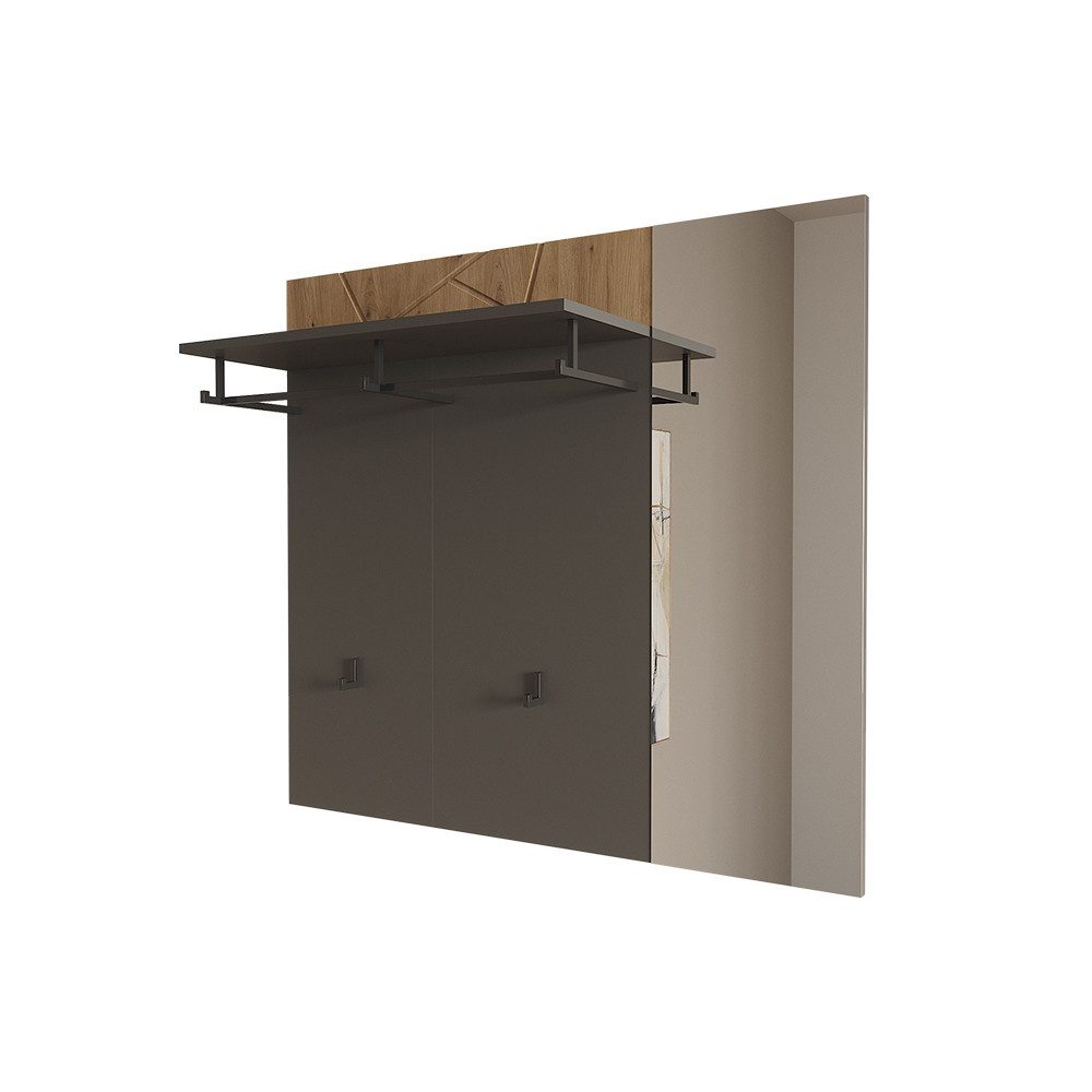 Vicco Garderobenschrank Irma, Anthrazit/Artisan, 106 x 95.8 cm mit Spiegel (1-St)