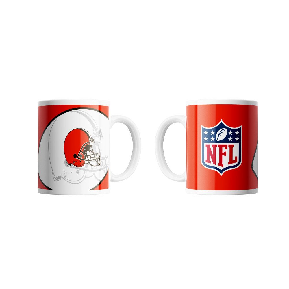 Cleveland Browns Becher Cleveland Browns Classic Mug Shadow Logo & Shield, Keramik