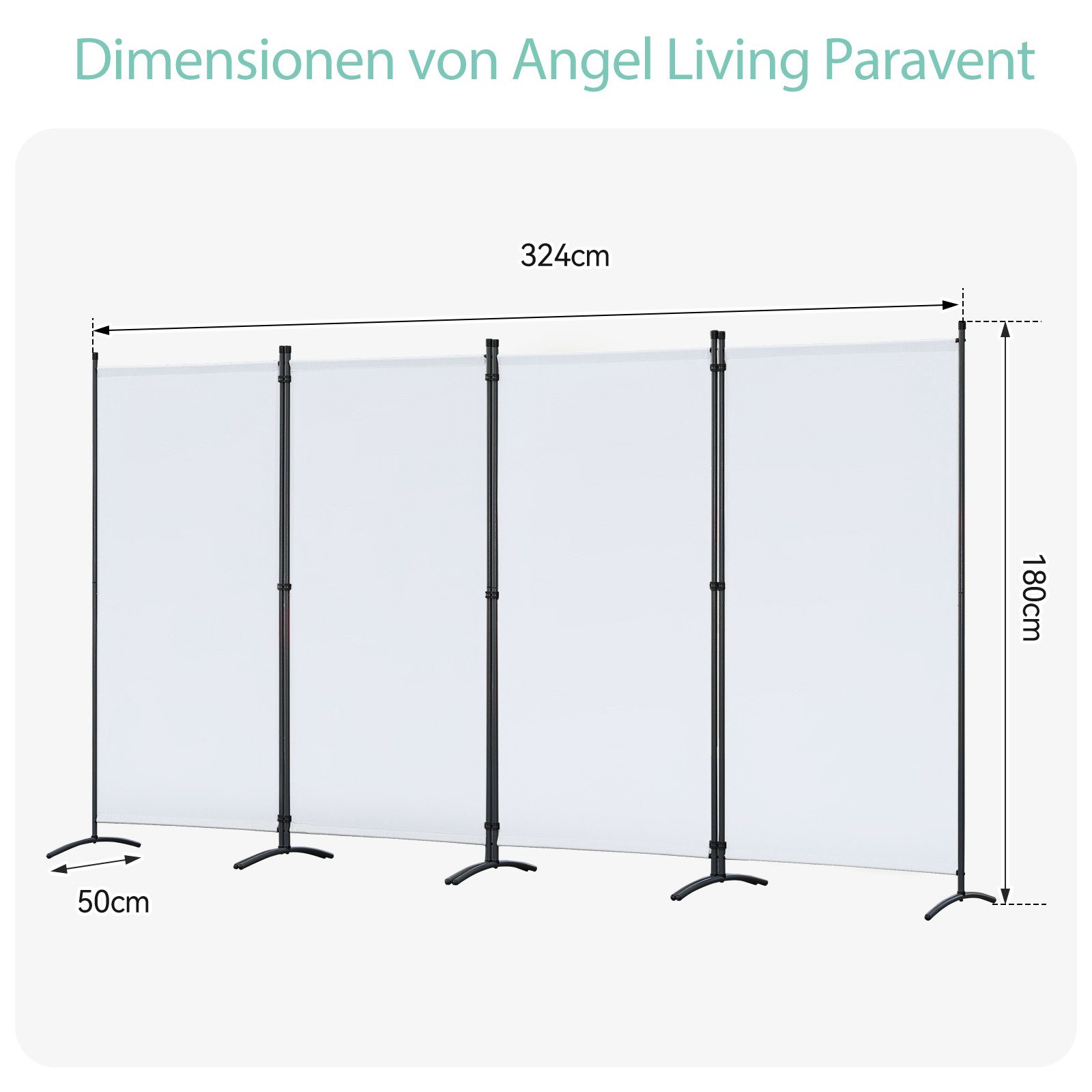 Angel Living Paravent 4-teiliger Paravent Raumteiler, 324x180cm (4 St), Tre günstig online kaufen
