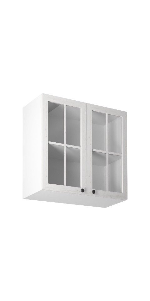 ROYAL24_MARKT Glashängeschrank - Moderne Glasregale für Ihre Wand (Glashängeschrank, 1-St., Provence G80S) Top Qualität - Modernes Design - Feinste Materialien.