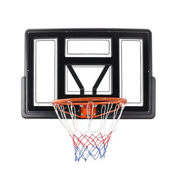 AUFUN Basketballkorb Basketballständer mit Rollen, Höhenverstellbar 230 bis 305 cm