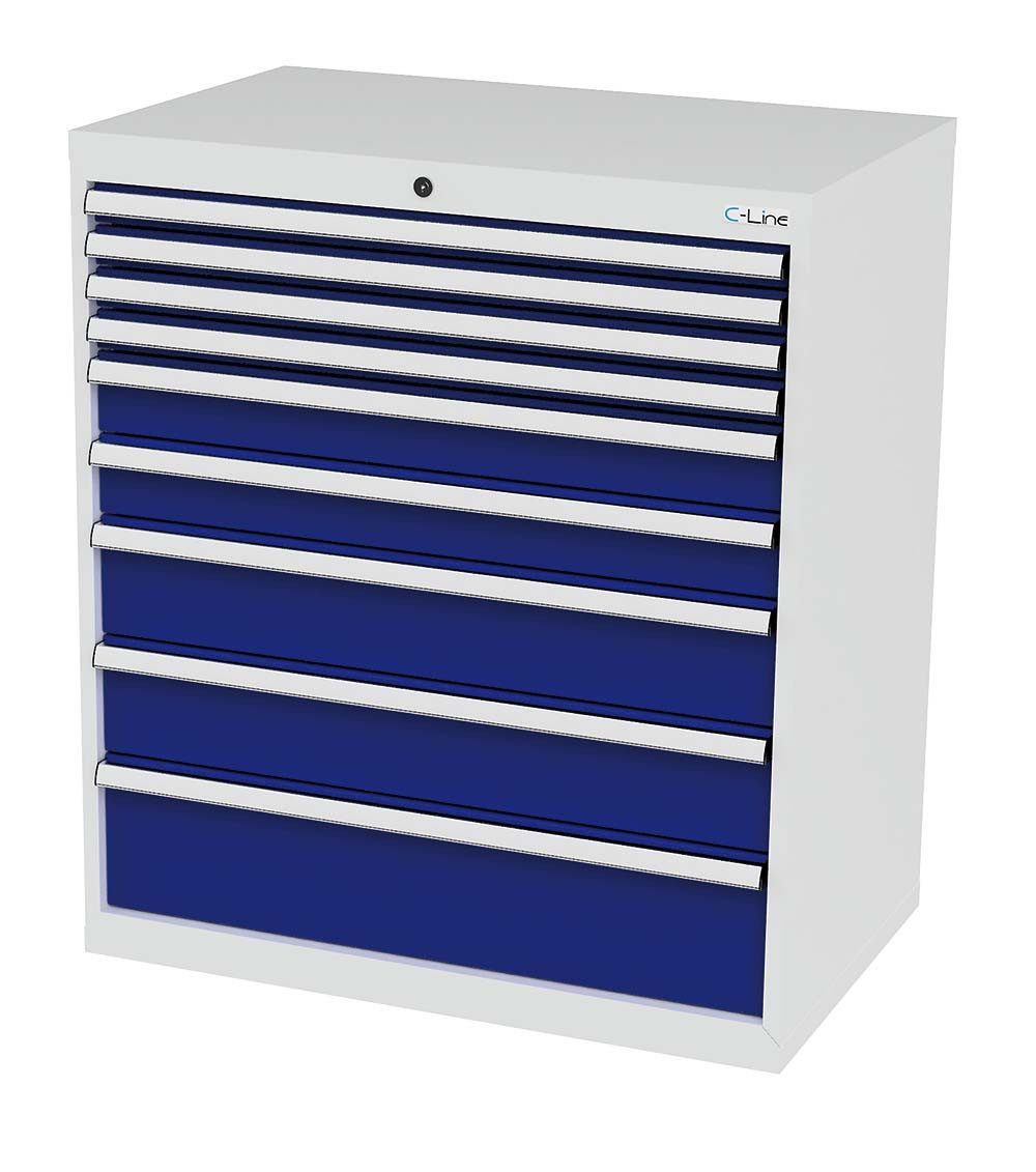 Simplaflex Werkzeugschrank Simplaflex Schubladenschrank, 9 Schubladen, BxTxH 900x575x1020 mm