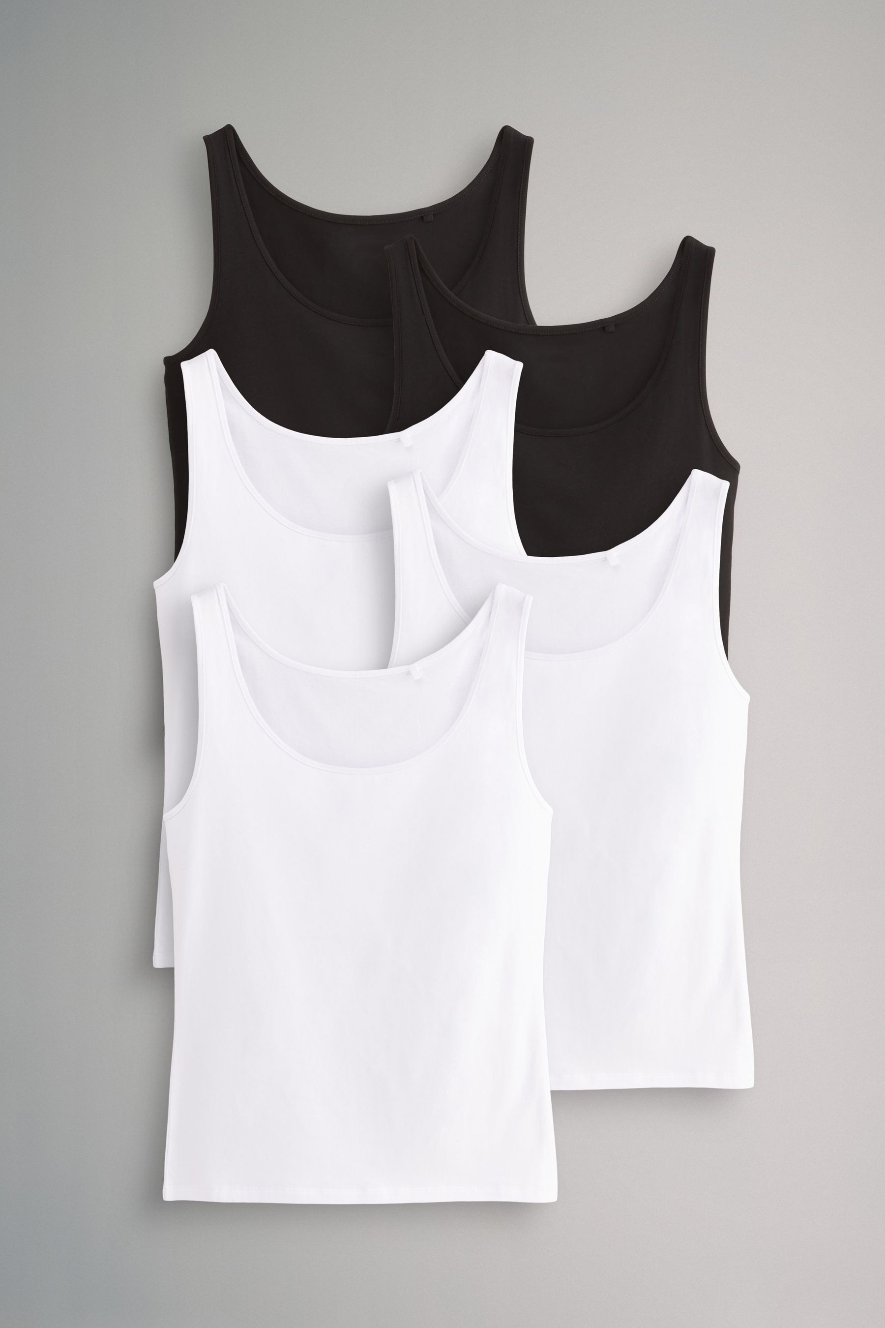 Shirttop The Set Trägertops mit U-Ausschnitt, 5er-Pack
