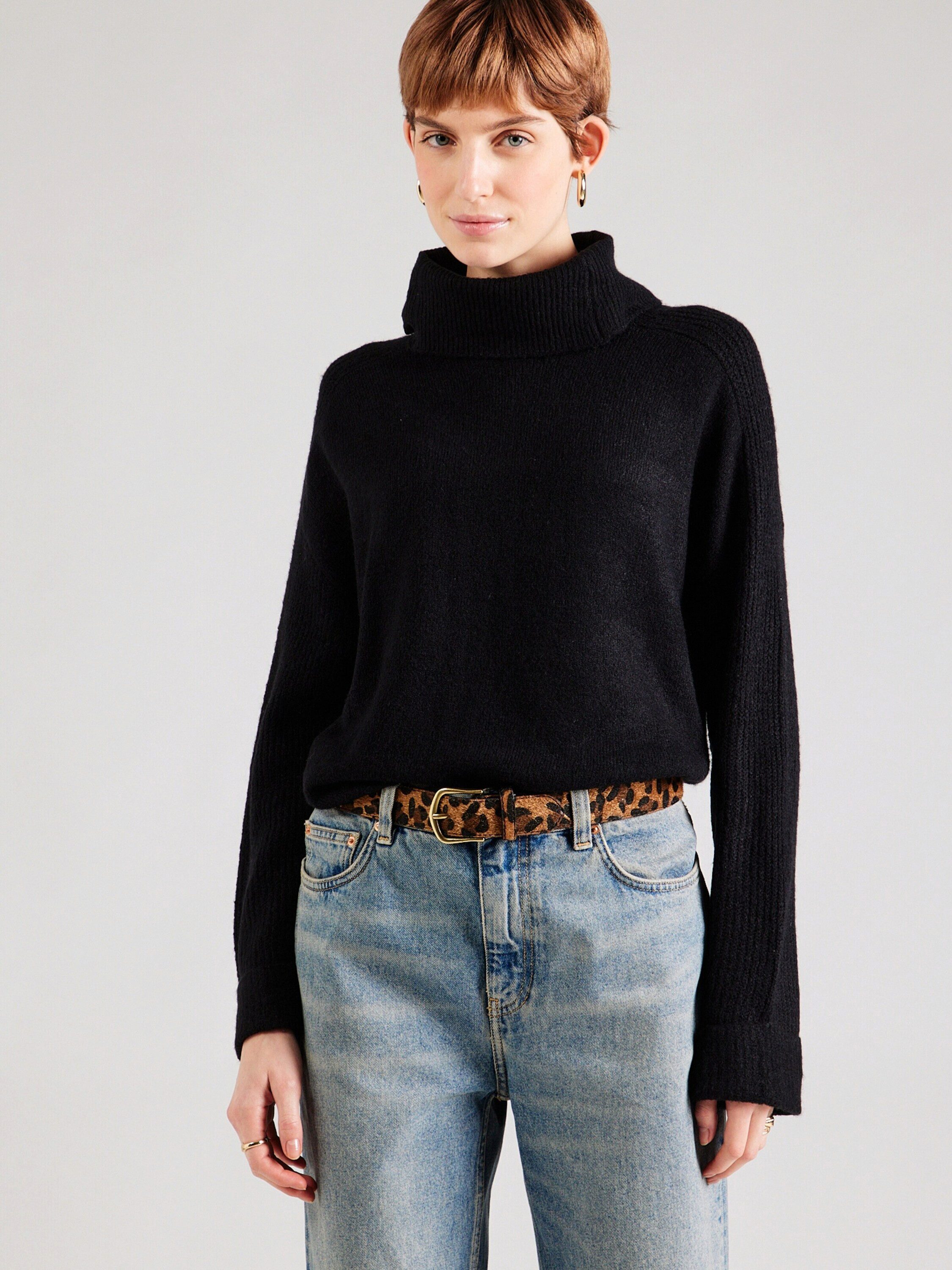 Vero Moda Rollkragenpullover Jupiter (1-tlg) Plain/ohne Details