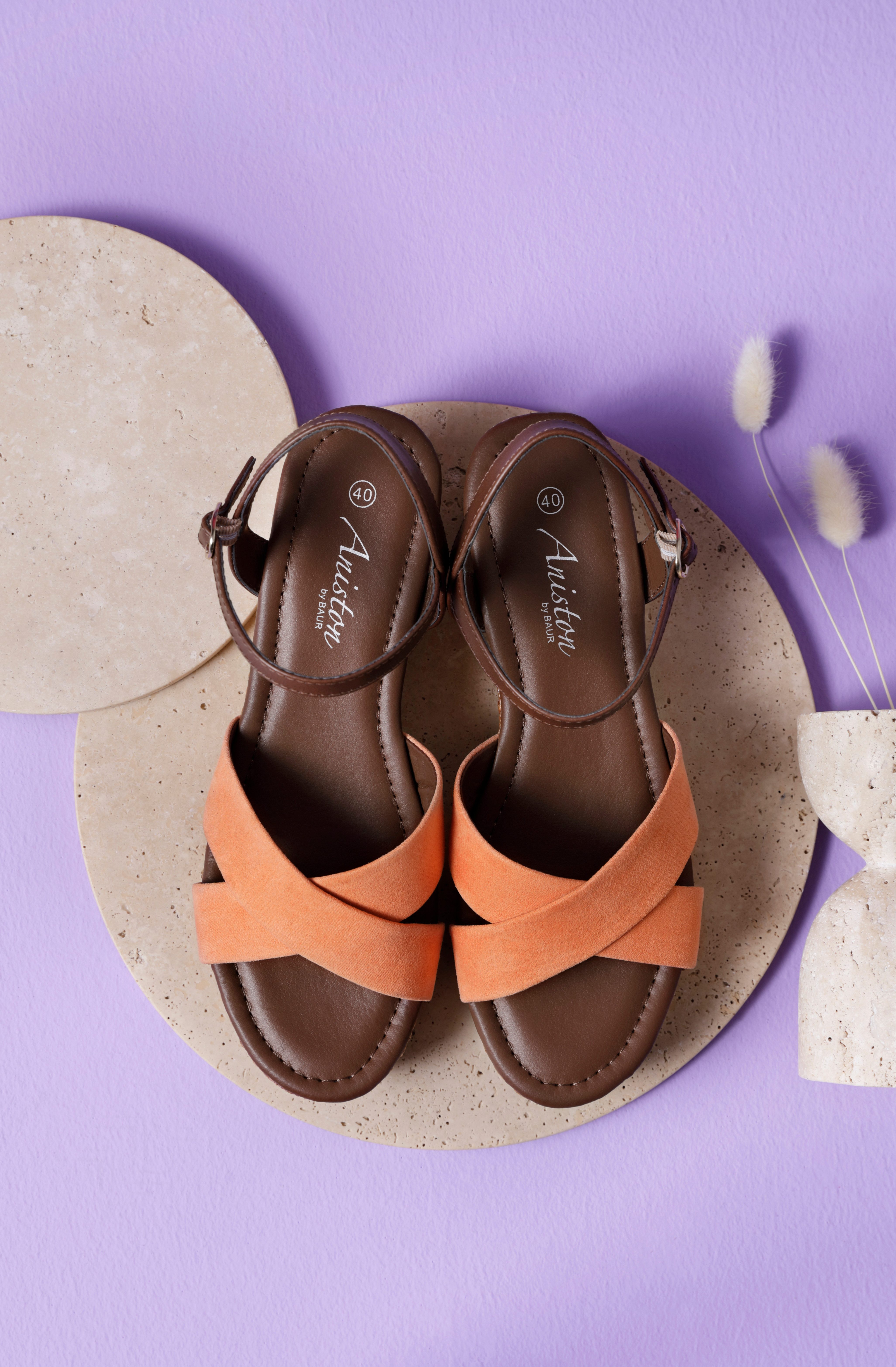 Aniston SHOES Keilsandalette, Sommerschuh, Riemchensandale, Keilabsatz günstig online kaufen