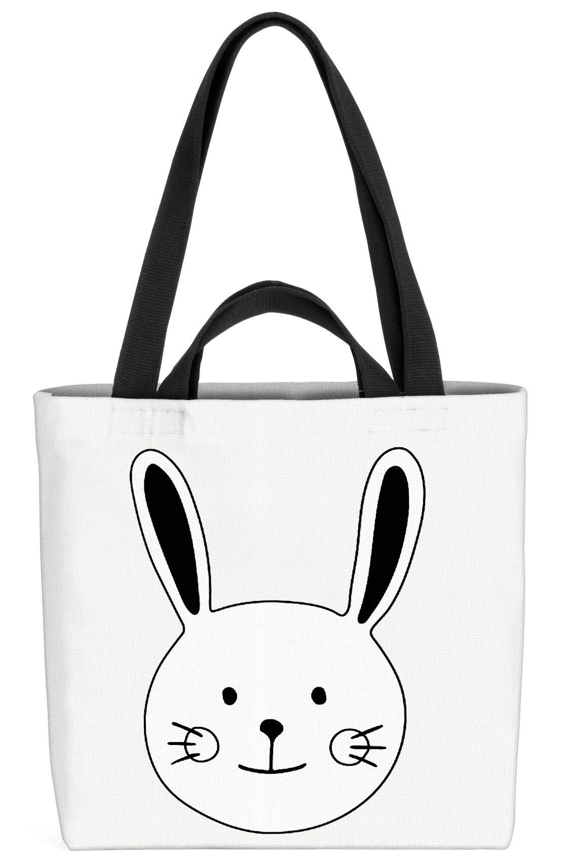 VOID Henkeltasche (1-tlg), Hase Comic Tier Wiese Hase Comic Tier Wiese Häschen Haustier Streiche