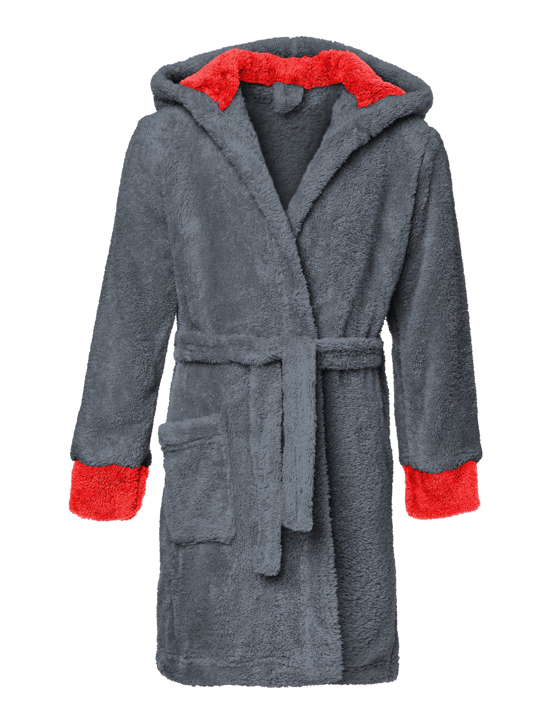 Timone Bademantel Bademantel mit Kaputze für Mädchen und Jungen KIDS, kurz, Polyester