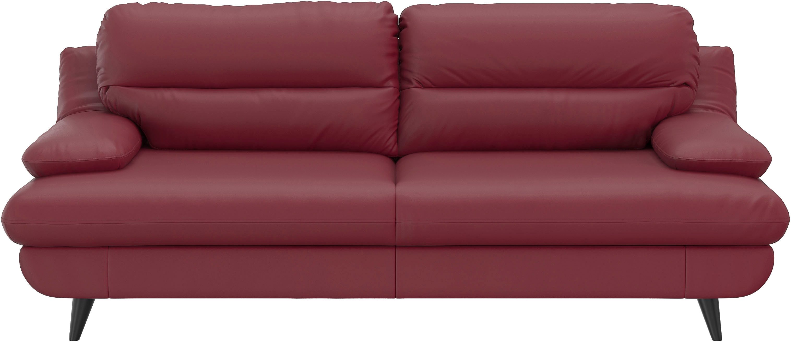 COTTA 3-Sitzer Pike, B: 218 cm, mit Metallfüße, wahlweise auch in Echtleder