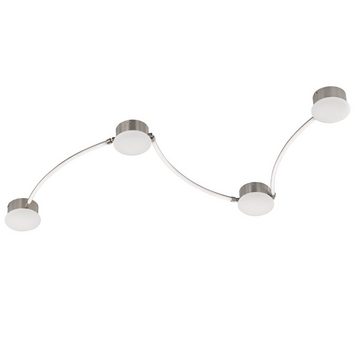 Home4Living LED Deckenleuchte Deckenlampe 4 flammig LED modern 28W Flurlampe Wohnzimmer, inkl. Leuchtmittel, dimmbar durch Lichtschalter