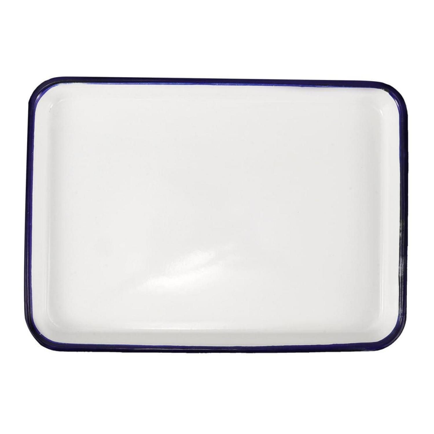 LuxusKollektion Pizzablech Emailliertes Backblech rechteckig, Metall, (1-St)