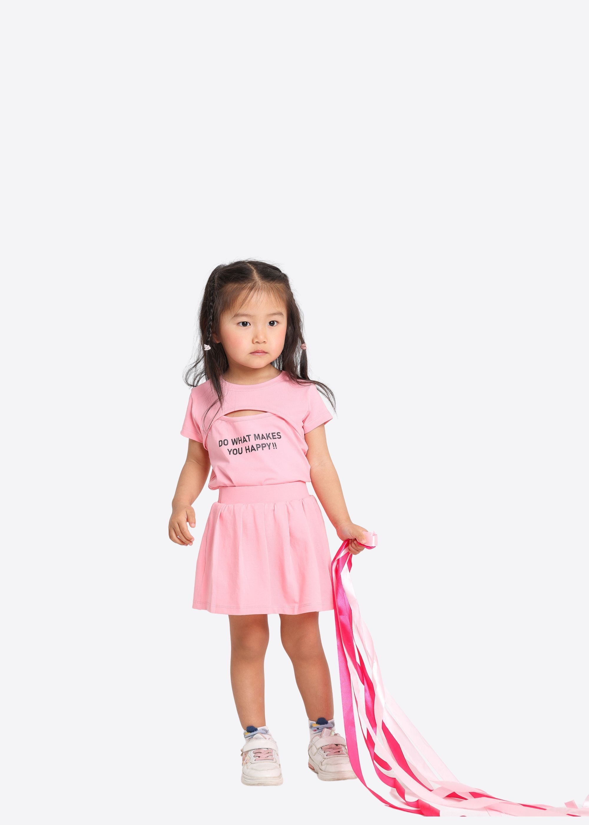 Solang Shirtkleid mit plissiertem Faltenrock
