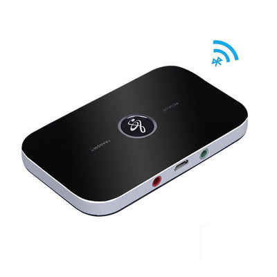 Hikity Bluetooth 5.0 Transmitter Empfänger Sender 2in1 Aux Audio Adapter Adapter TV Kopfhörer, Wireless Audio Streaming zu Empfänger Sender Audioverstärker