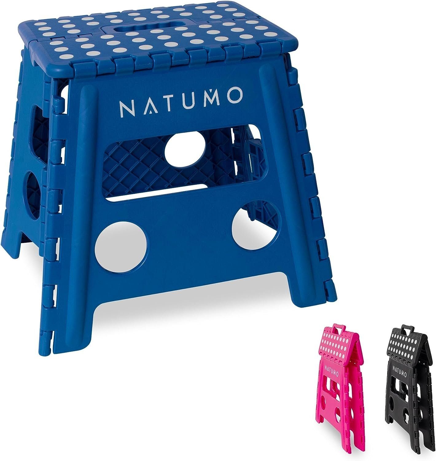 Tritthocker NATUMO® XL Tritthocker Kinder + Erwachsene, Klapphocker faltbar, Leich