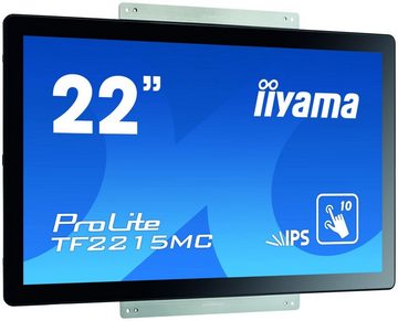 Iiyama TF2215MC-B2 55.9CM 22IN IPS TFT-Monitor (1920 x 1080 px, Full HD, 14 ms Reaktionszeit, IPS, Touchscreen, Eingebautes Mikrofon, HDCP, Kopfhörerbuchse)
