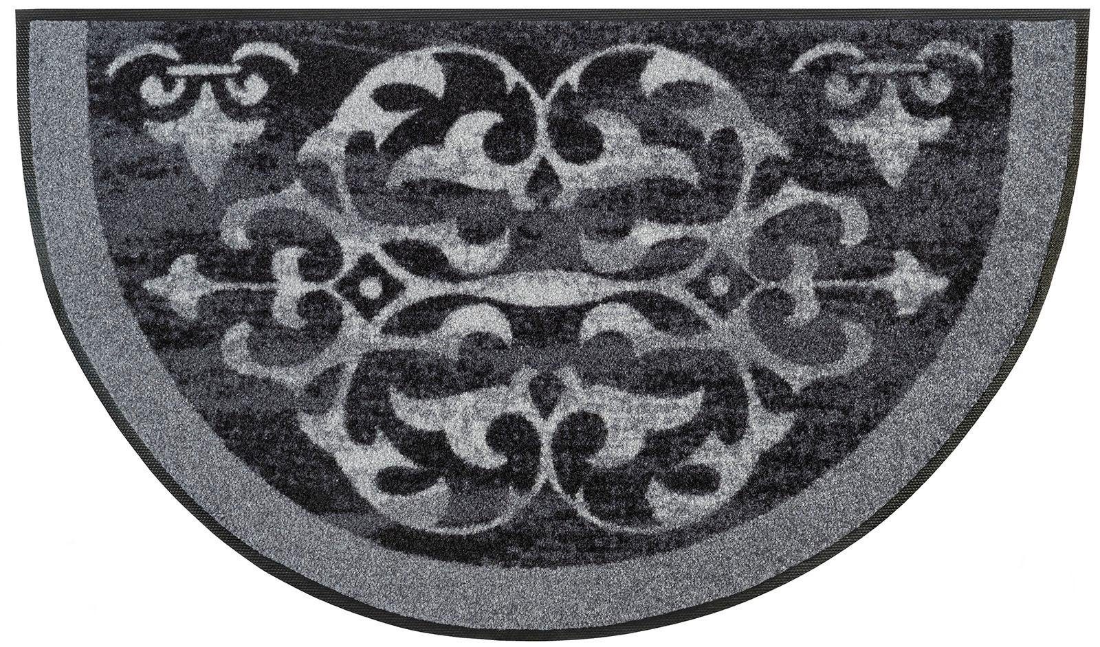 Teppich Round Ornaments, wash+dry by Kleen-Tex, rechteckig, Höhe: 7 mm, rutschhemmend, In- und Outdoor geeignet, waschbar, Wohnzimmer