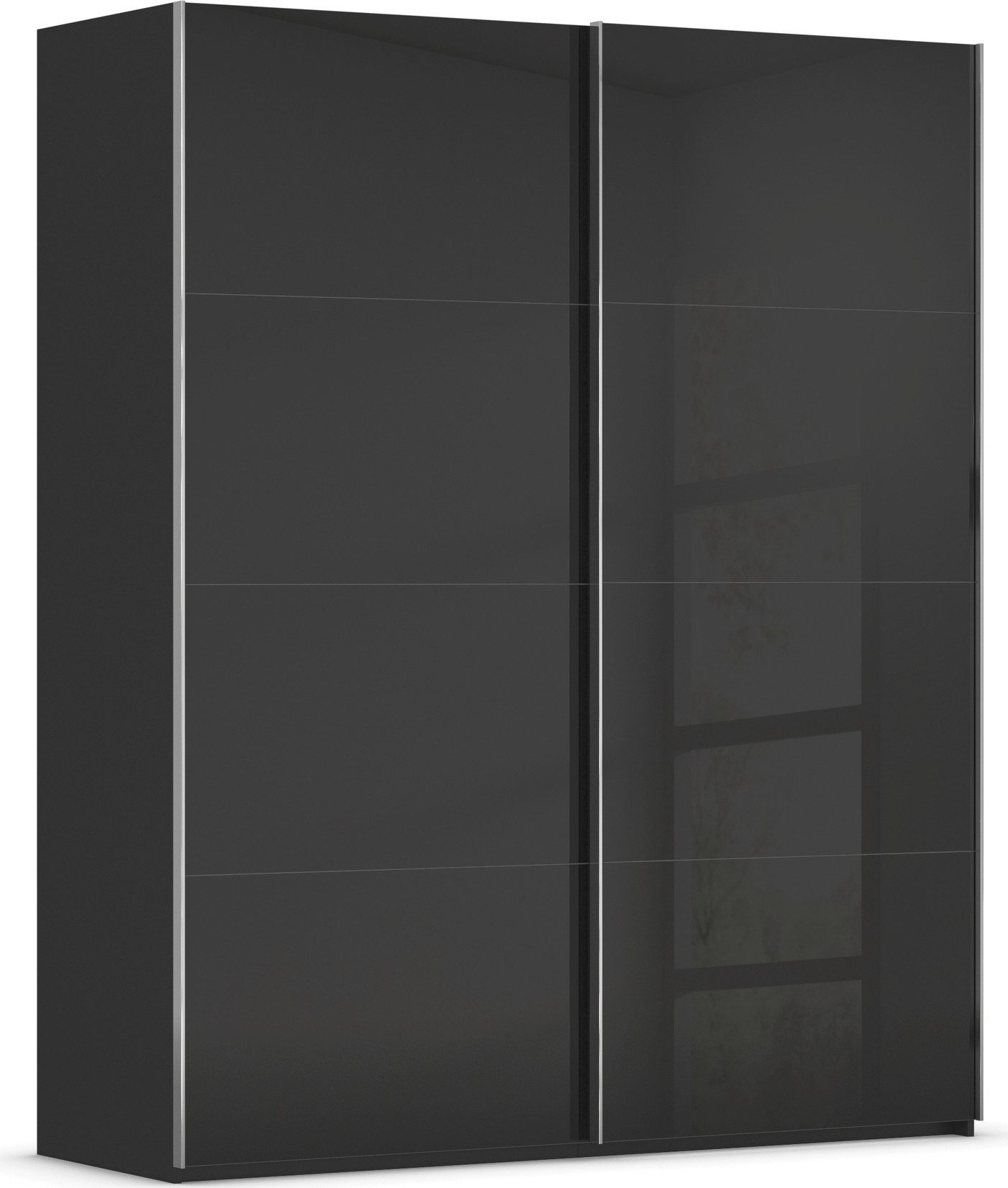 rauch Schwebetürenschrank Kleiderschrank Schrank Garderobe Schlafzimmerschrank SCALE-FYRA edle viergeteilte Türen mit Glas-Front viele Farben MADE IN GERMANY