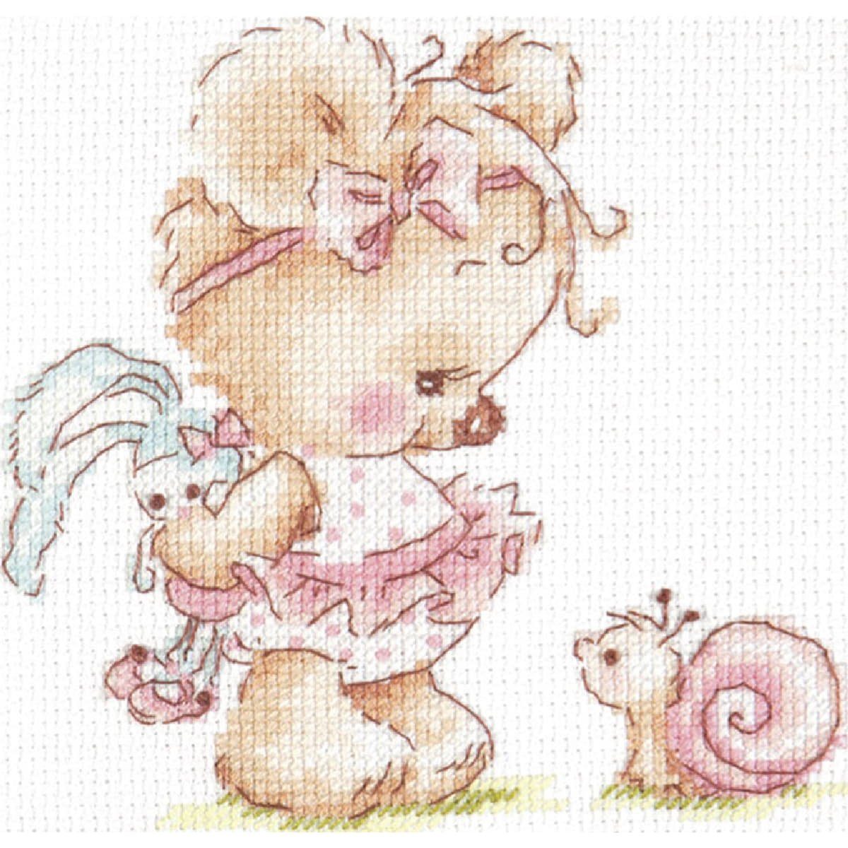 Magic Needle Kreativset Magic Needle Stickpackung"Wir sind Freunde!", Zählmuster, (embroidery kit by Marussia)