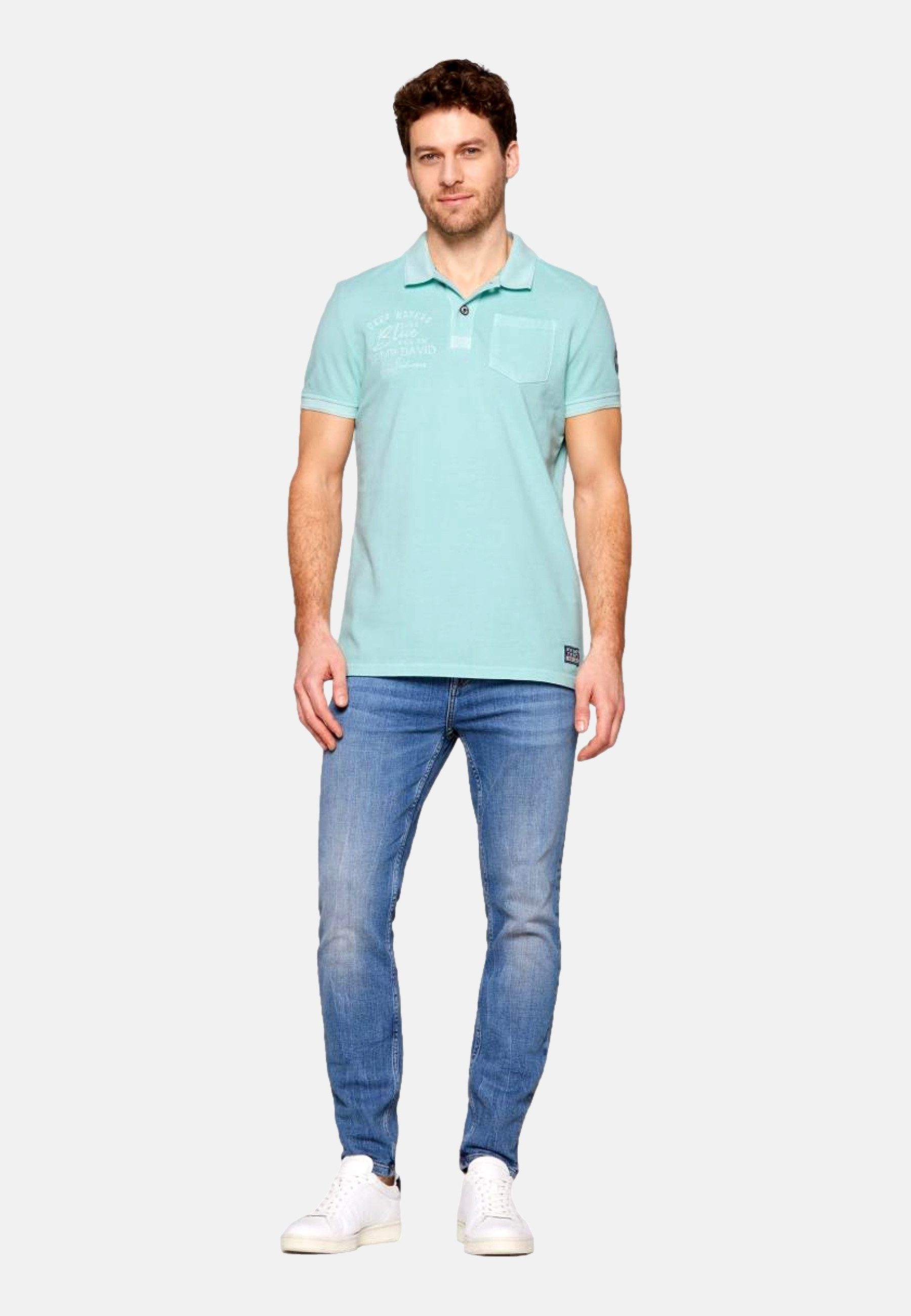 CAMP DAVID Poloshirt Poloshirt Kurzarmshirt (1-tlg., 1) günstig online kaufen