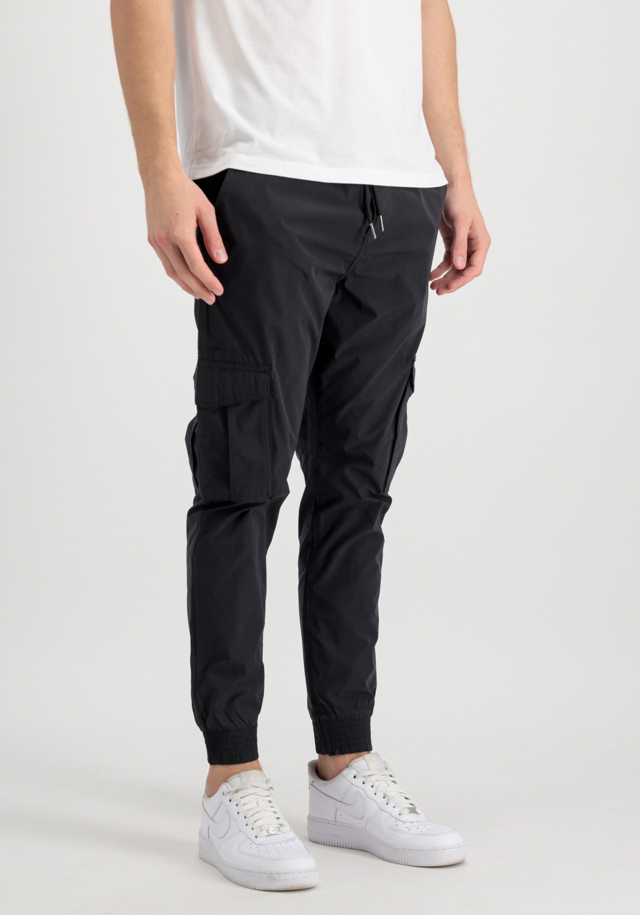 Jogger Industries Jogginghose Pants Men black Nylon Cargo Alpha Industries - Cargo Alpha