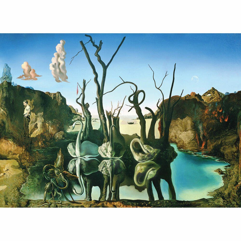 Salvador 1000 Puzzleteile spiegeln Dali, Schwäne EUROGRAPHICS Elefanten Puzzle von