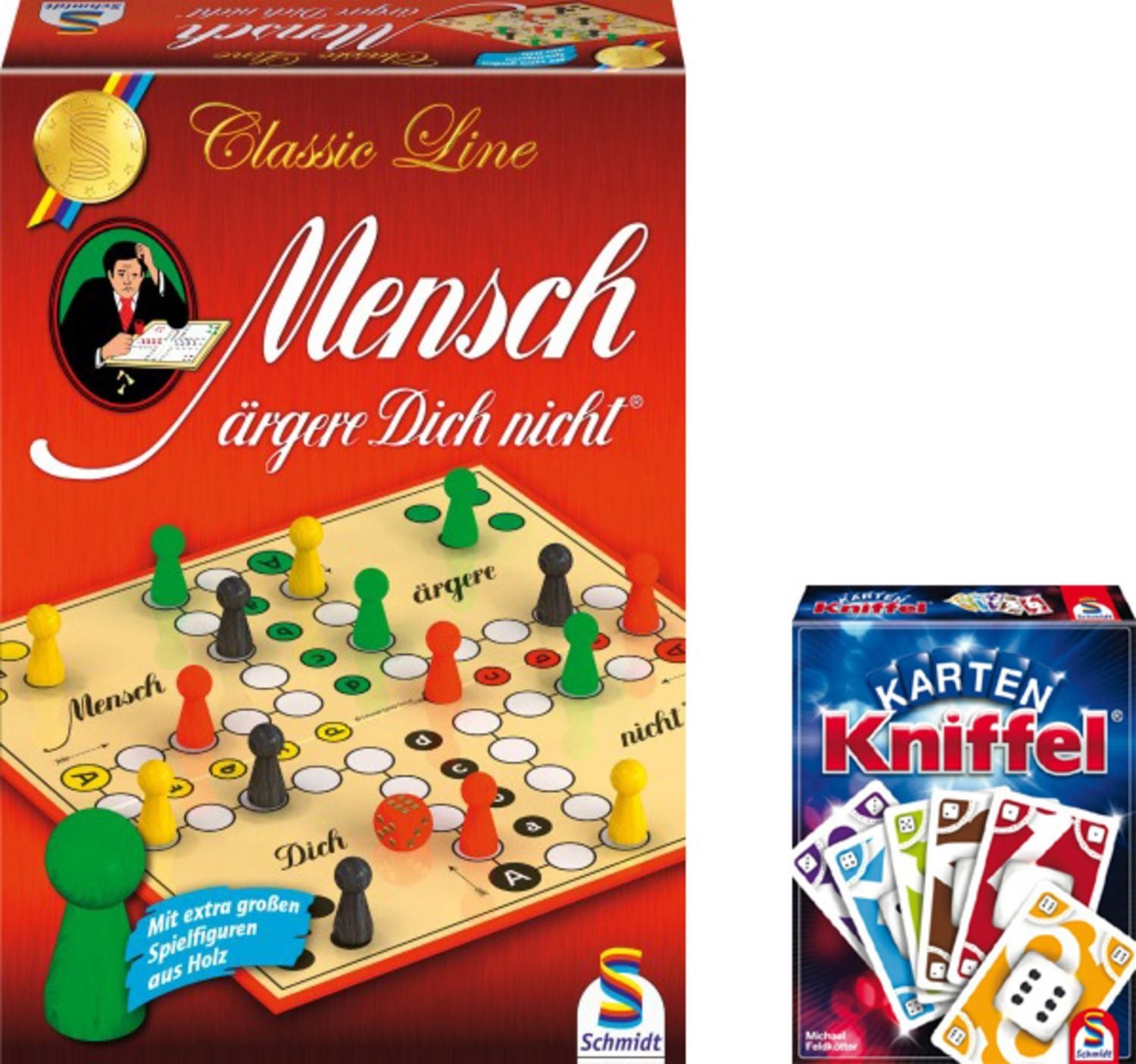 Schmidt Spiele Spiel Schmidt Spiele Bundle Mensch ärgere dich nicht Classic Line plus Kniff
