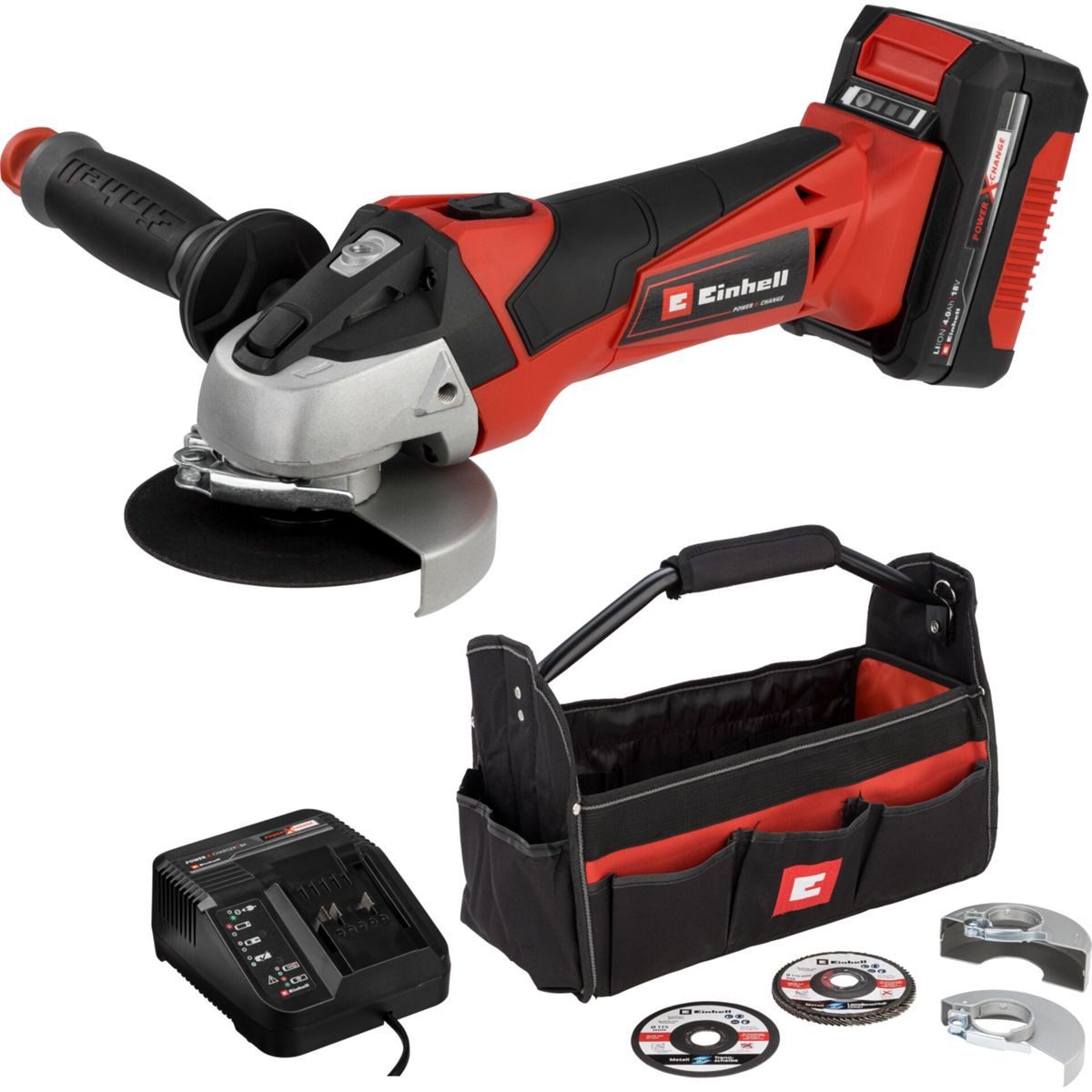Einhell Winkelschleifer TE-AG 18/115 Li 4,0Ah günstig online kaufen