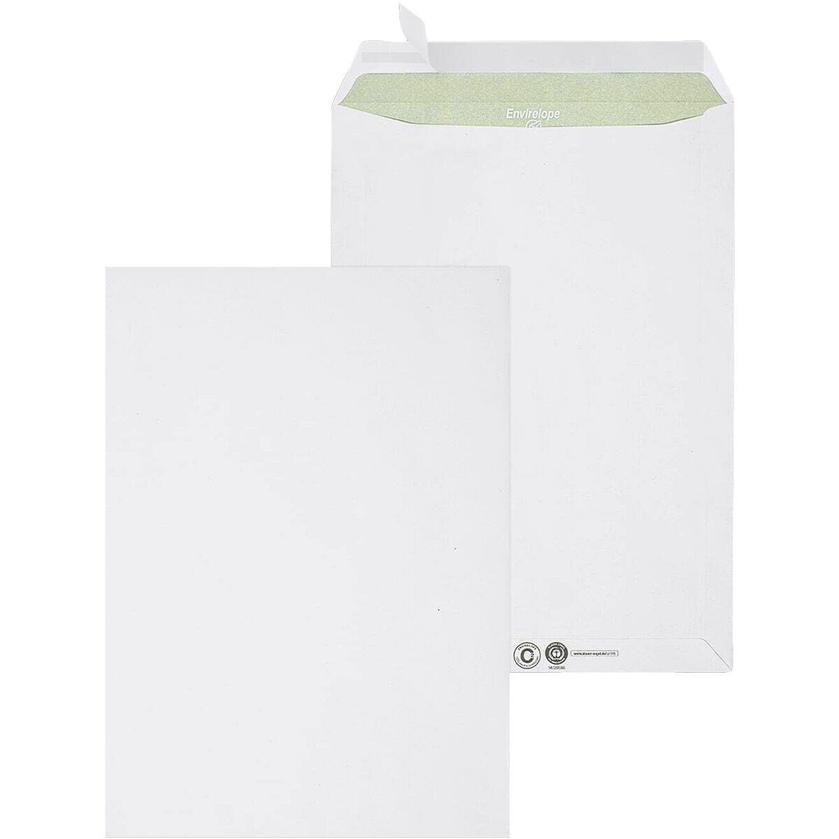 MAILMEDIA Versandtasche Envirelope, DIN C4, ohne Fenster, Haftklebung, mit Innendruck