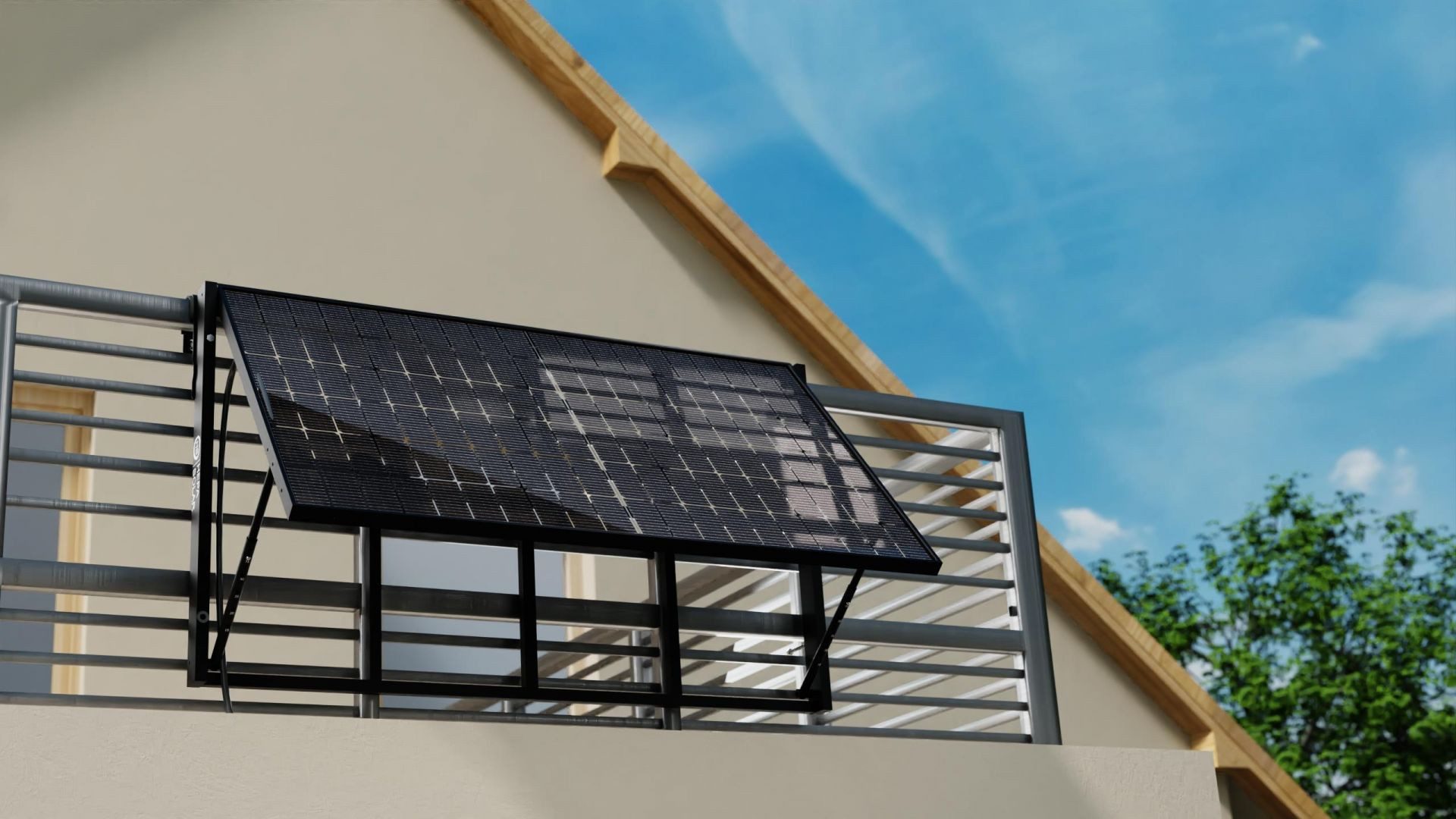 HEPA Solar Balkonkraftwerk HEPA Geländer-Set, passend für alle HEPA Komplettkraftwerke