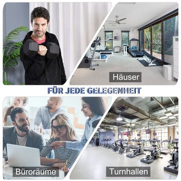 HOMCOM Hantel Kurzhantel für Zuhause, Fitness Hantel für Krafttraining, (Hexagon Gummihantel, Fitness Gewichte), aus Gusseisen