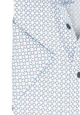 MARVELIS Kurzarmhemd Kurzarmhemd - Modern Fit - Muster - Bleu