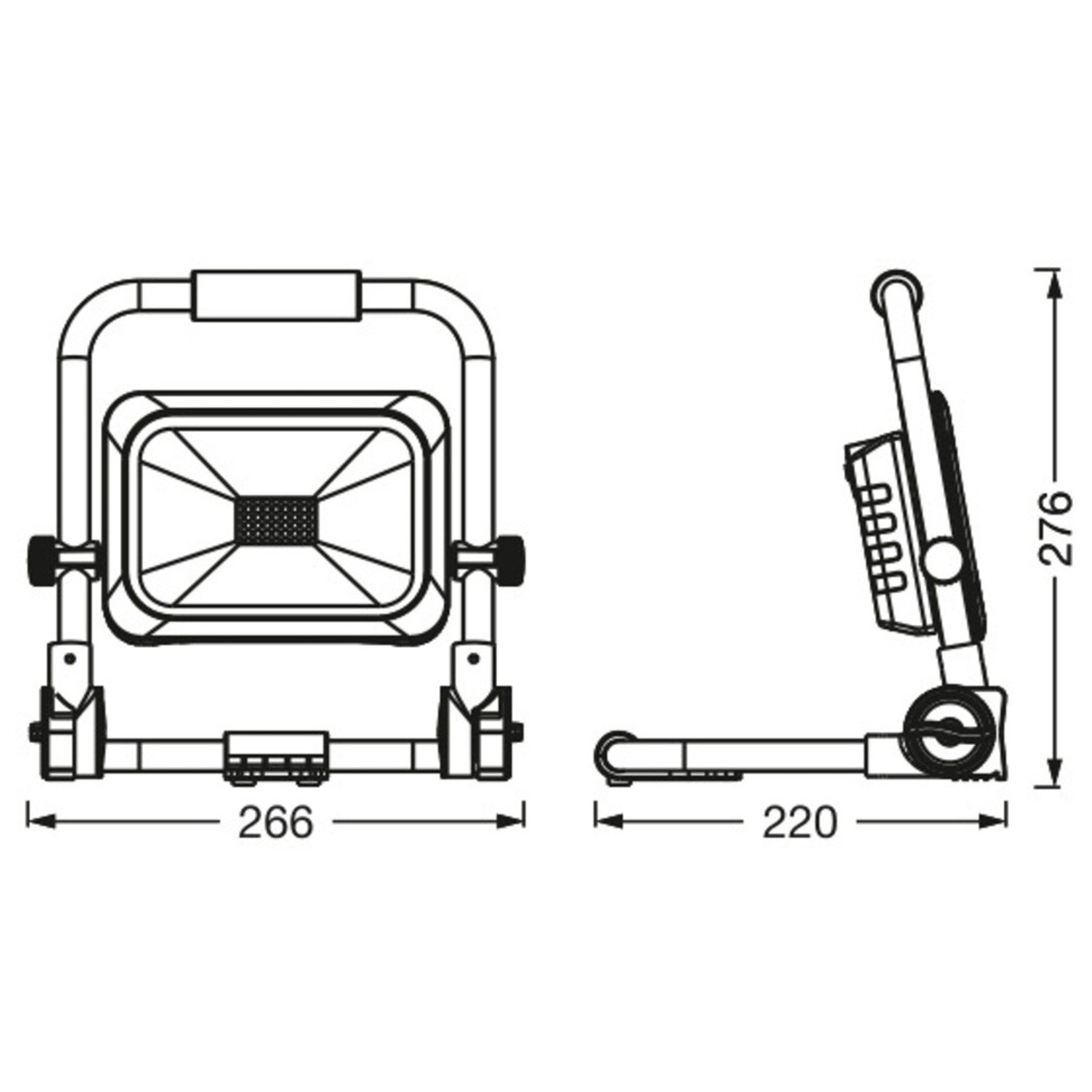 Osram LED Arbeitslicht OSRAM LED-Akku-Arbeitsleuchte, 20W, 6500K, 2000lm, kaltweiß, IP54