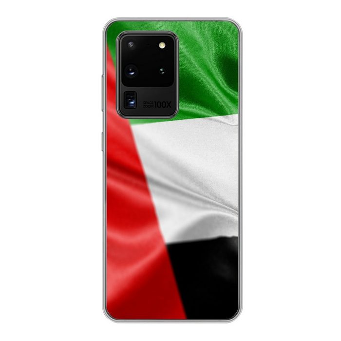 MuchoWow Handyhülle Die Flagge der Vereinigten Arabischen Emirate Phone Case Handyhülle Samsung Galaxy S20 Ultra Silikon Schutzhülle