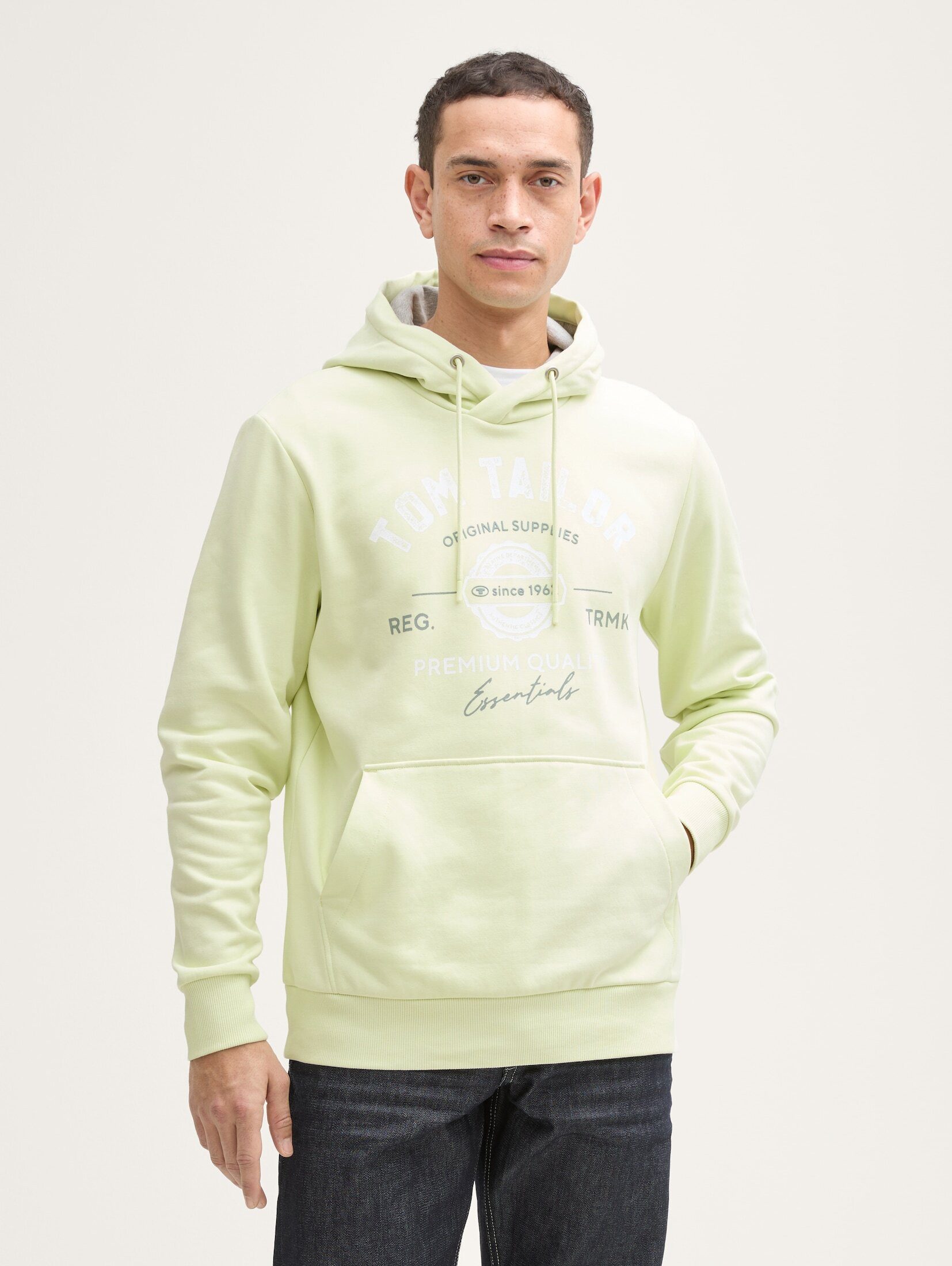 TOM TAILOR Sweatshirt Strick & Sweatshirts Hoodie Sweatshirt mit Logo-Print günstig online kaufen