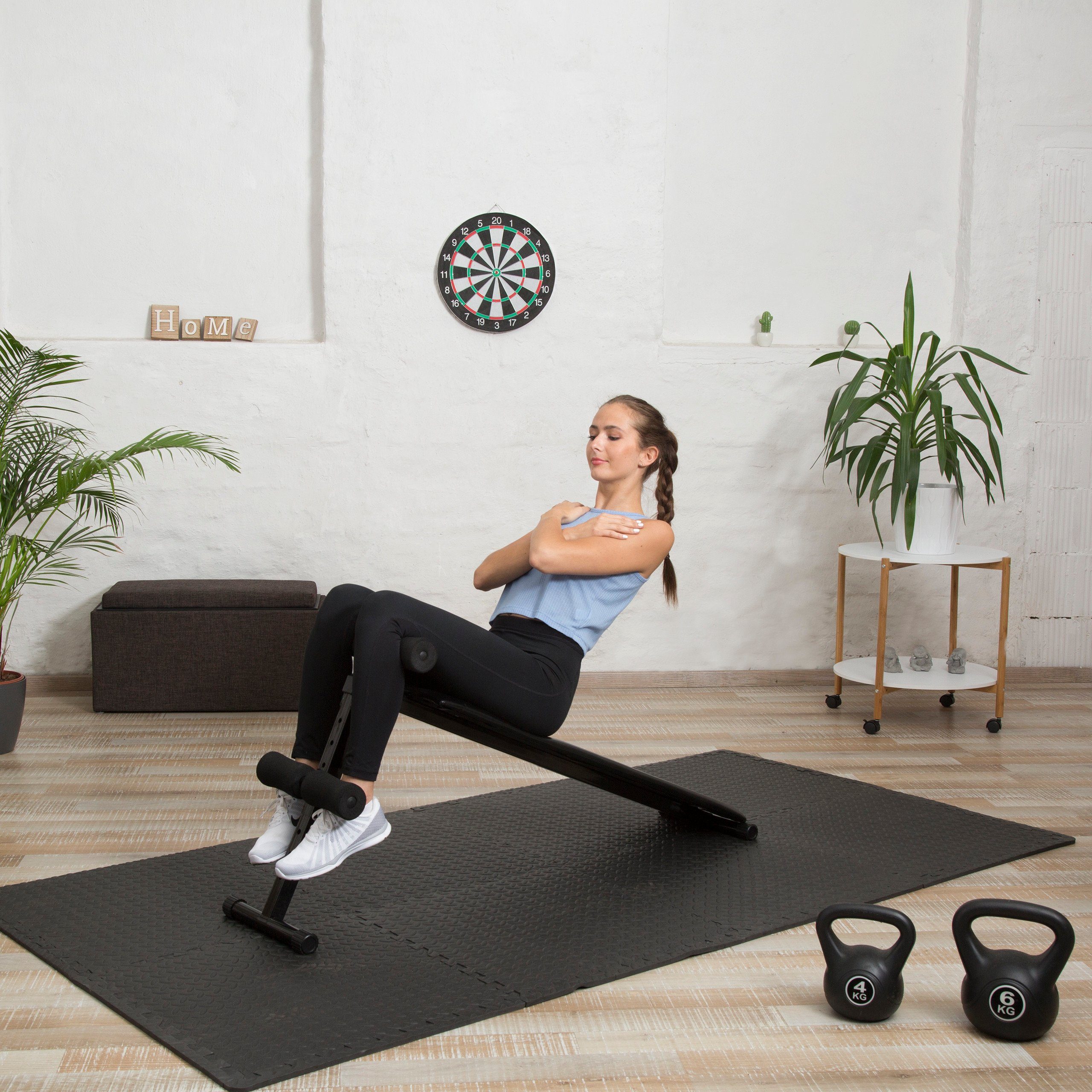 relaxdays Bodenmatte 24 x Schutzmatte Boden Set
