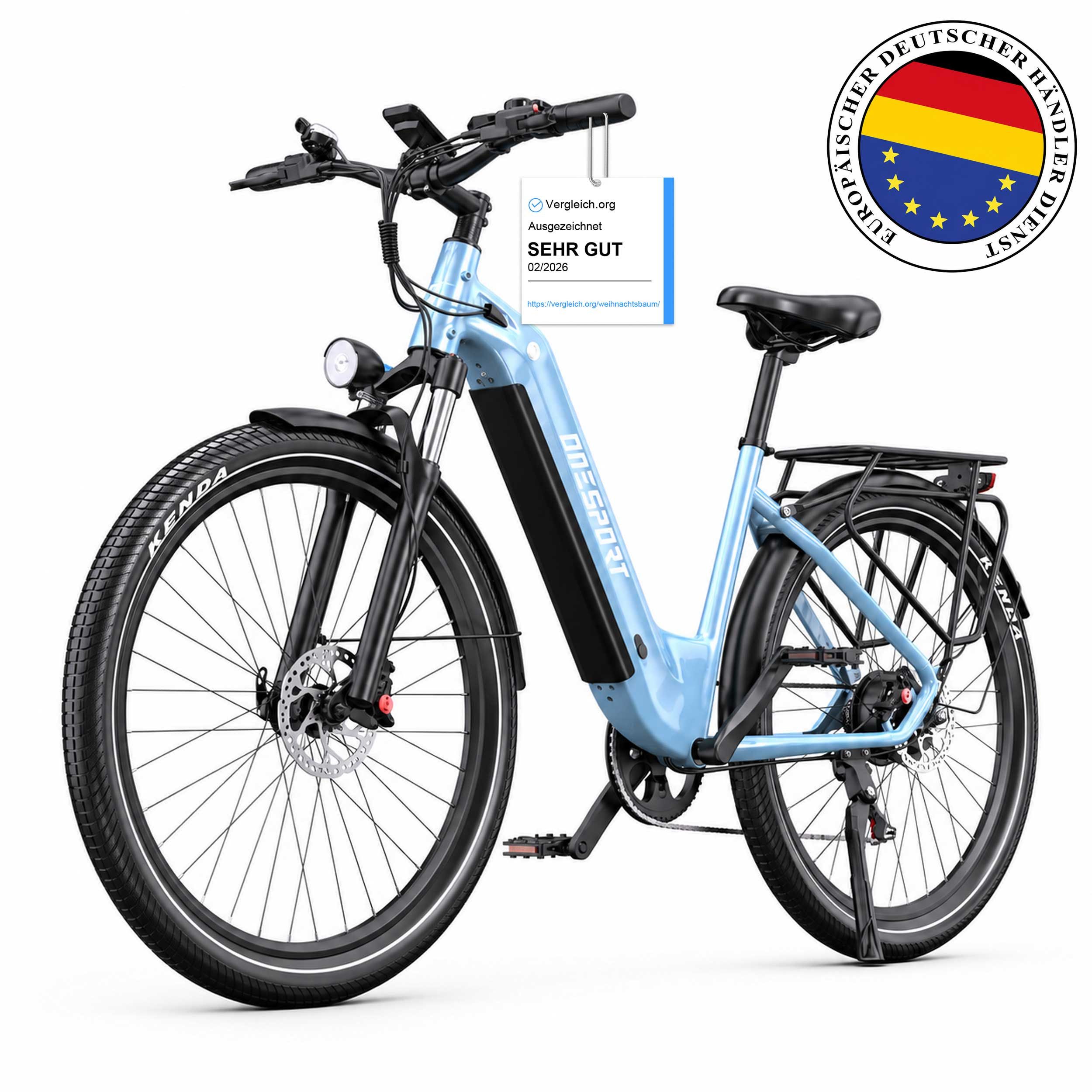 Vankel E-Bike Cityrad e bike für herren 28 zoll 18.2AH 36V 655WH damen 120km E-MBT, SHIMANO, Kettenschaltung, Heckmotor, 655,2 Wh, e bike für damen herren 28 zoll Cityrad 7 Gang Shimano hydraulischen